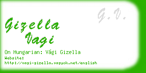 gizella vagi business card